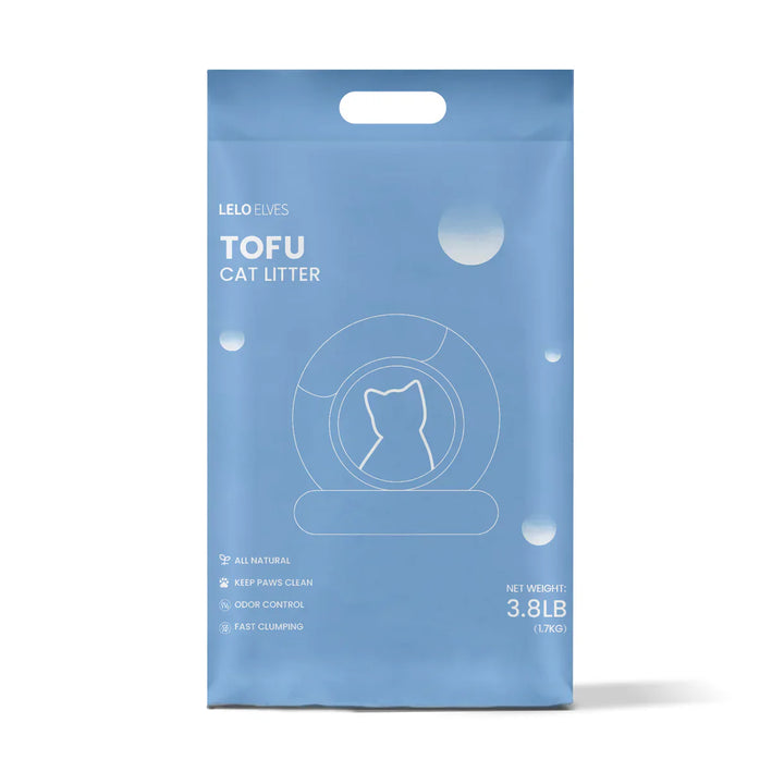 LeloPets Tofu, litière pour chat - 4 sachets
