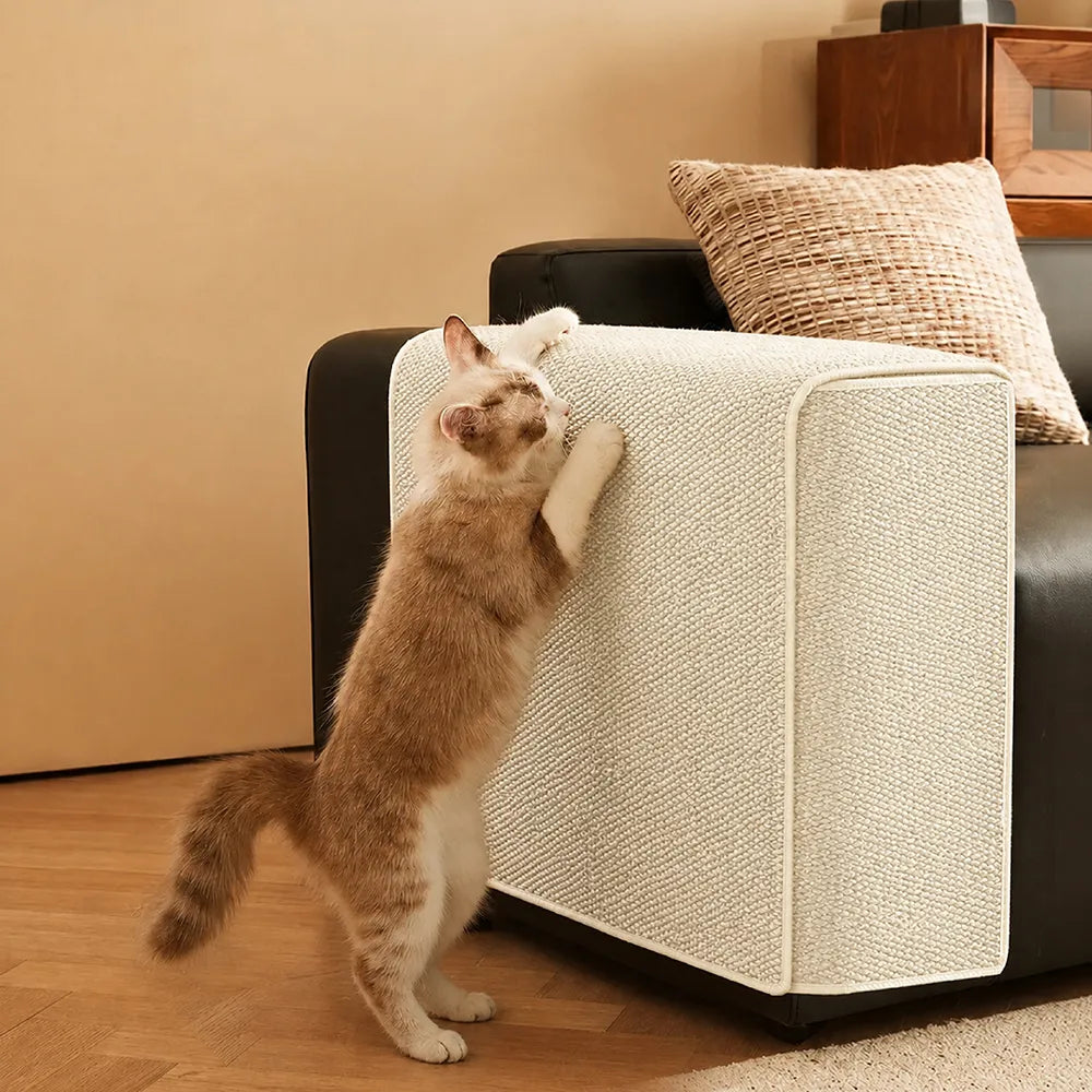 Protection Canapé Réglable Effet Sisal Anti-Griffures pour Chat