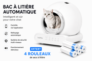Bac à litière autonettoyant et sans pincement pour chats | LeloPets C4