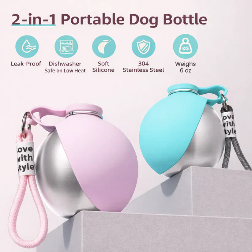Bouteille d'eau portable pour chiens