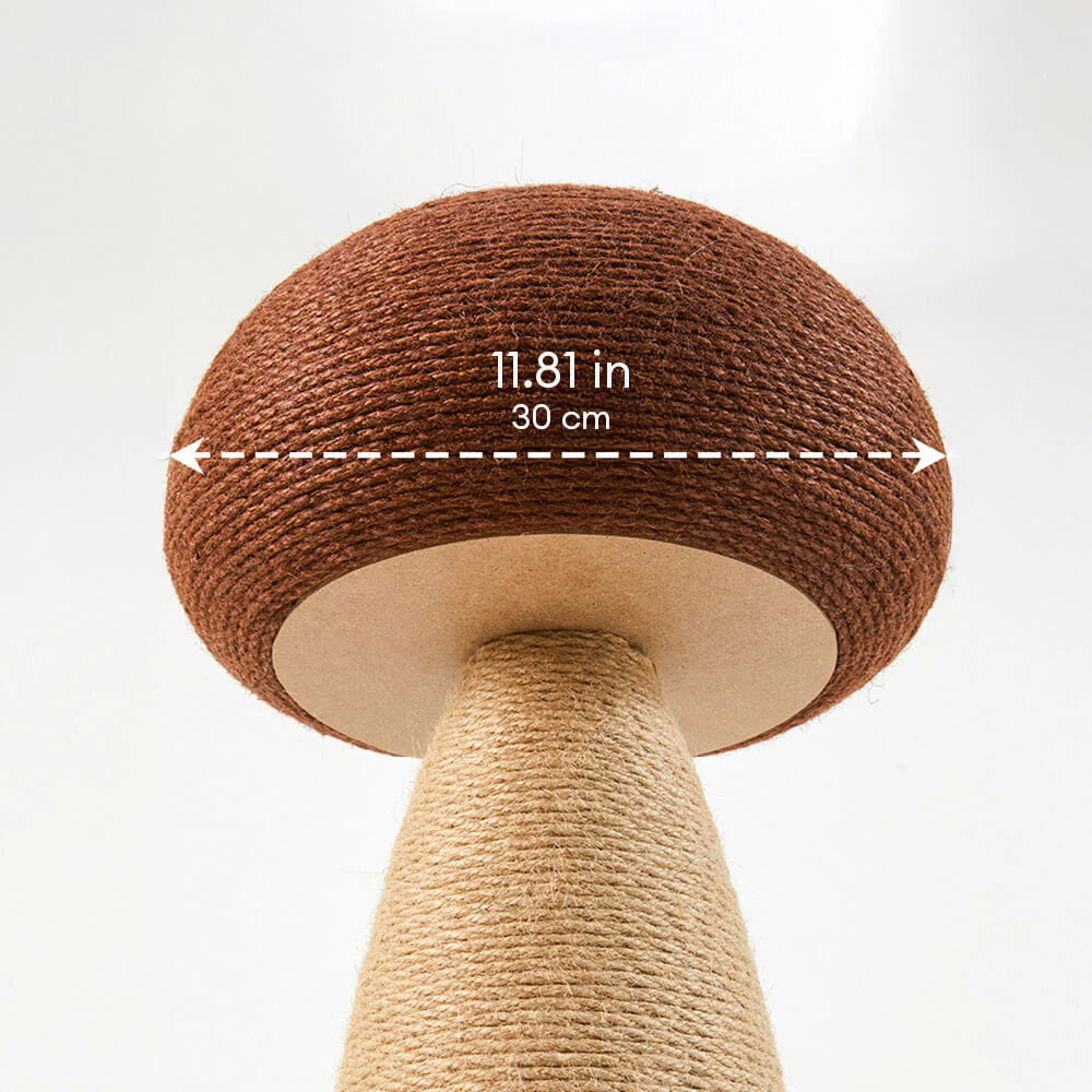 Griffoir Champignon Artisanal en Sisal Naturel pour Grand Chat