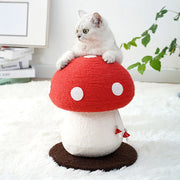 Griffoir Champignon Artisanal en Sisal Naturel pour Grand Chat