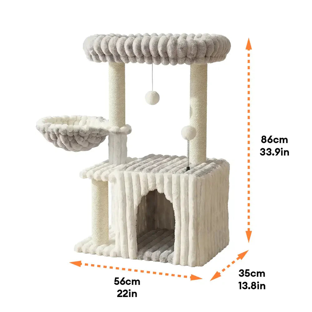 Arbre à Chat Douillet avec Condo et Griffoir