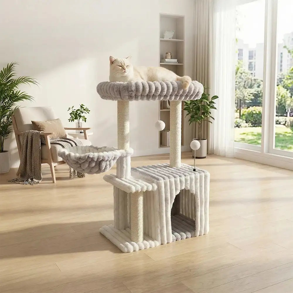 Arbre à Chat Douillet avec Condo et Griffoir