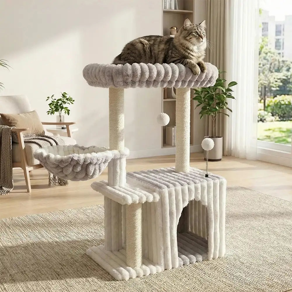Arbre à Chat Douillet avec Condo et Griffoir