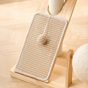 Arbre à Chat Moderne Multifonction en Bois avec Capsule Transparente