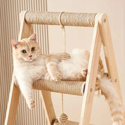 HammockTree™ – Arbre à Chat 3-en-1 en Bois avec Hamacs