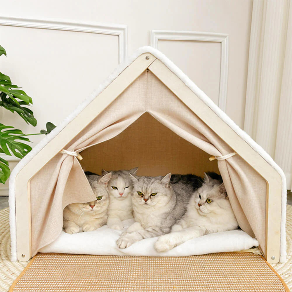 Tente Griffoir Tout-en-Un avec Espace Douillet pour Chat
