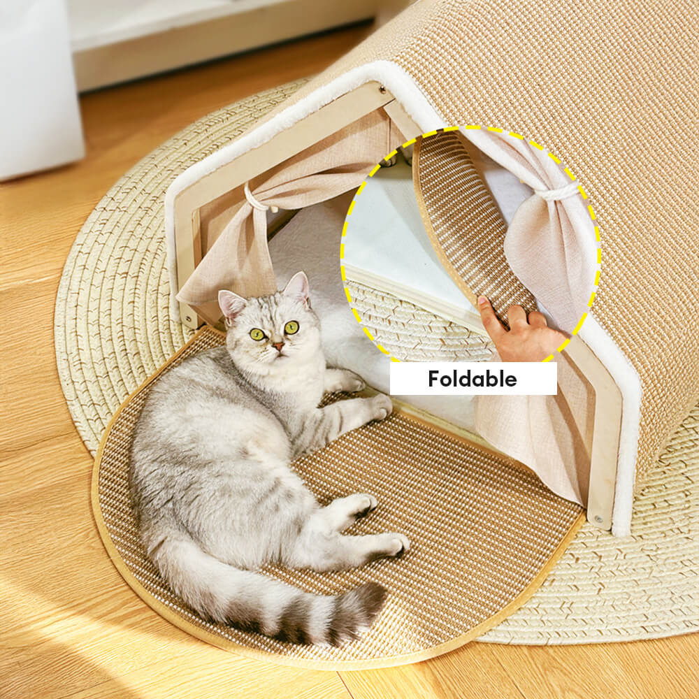 Tente Griffoir Tout-en-Un avec Espace Douillet pour Chat
