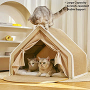 Tente Griffoir Tout-en-Un avec Espace Douillet pour Chat