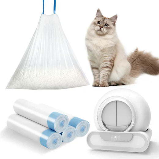 LeloPets : 4 rouleaux de sacs pour déchets de litière pour chat