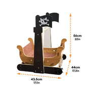 Hamac Griffoir Bateau Pirate à Bascule pour Chat