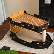 Bateau Pirate Griffoir & Lit Double Niveau pour Chat