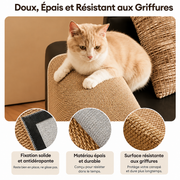 Protection Canapé Réglable Effet Sisal Anti-Griffures pour Chat