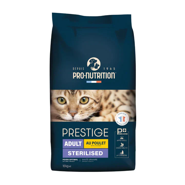 Croquettes pour chats adultes stérilisés ou castrés au poulet | 10 kg