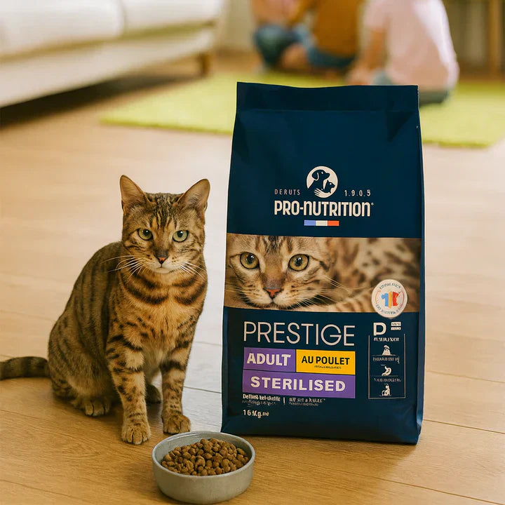 Croquettes pour chats adultes stérilisés ou castrés au poulet | 10 kg