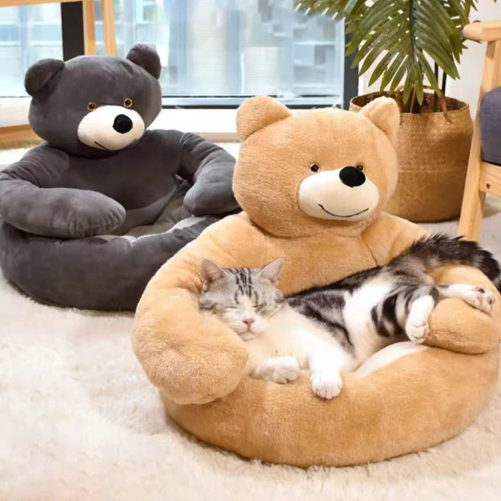 Cuddle Bear™ – Lit Ours Ultra Douillet pour Chat