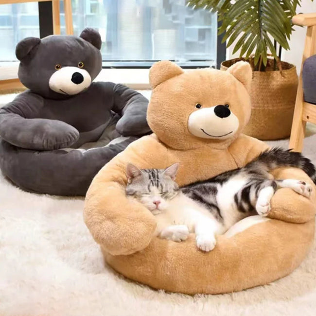 Cuddle Bear™ – Lit Ours Ultra Douillet pour Chat