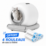 Bac à litière autonettoyant et sans pincement pour chats | LeloPets C4