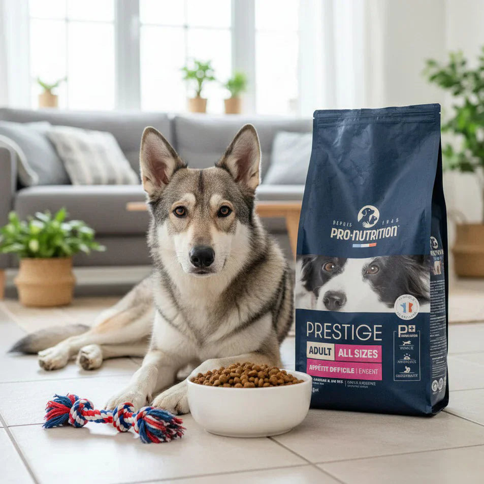 Croquettes pour chiens à l'agneau et au riz. Un sac de 12 kg